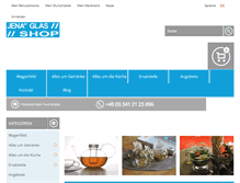 Tablet Screenshot of jenaerglas-shop.de